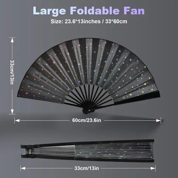 USB Rechargeable LED Starry Night Fan - Picture 5 of 6